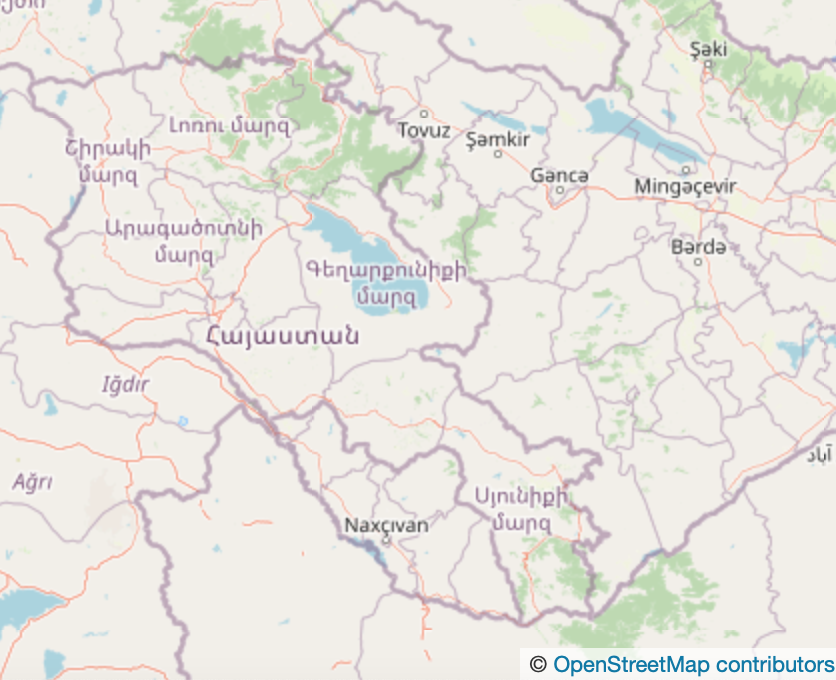 Armenia | © OpenStreetMap contributors (CC BY-SA 2.0)